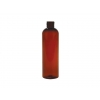 2 oz. Amber Dark 20-410 PET (BPA Free) Plastic Bullet Round Bottle