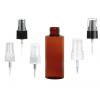 2 oz. Amber Dark 20-410 PET (BPA FREE) Plastic Cylinder Round Bottle-FM Sprayer or Treatment Pump