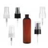 4 oz. Amber Dark 20-410 PET (BPA Free) Plastic Bullet Round Bottle- Sprayer or Treatment Pump (Stock)