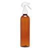 8 oz. Amber 24-410 PET (BPA Free) Semi-Translucent Bullet Round Plastic Bottle-Mini Trigger