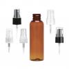 2 oz. Amber 20-410 PET (BPA Free) Plastic Bullet Round Bottle-FM Sprayer or Treatment Pump (Stock)