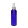 2 oz. Blue Cobalt 20-410 PET (BPA Free) Plastic Bullet Round Bottle-FM Sprayer