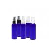 2 oz. Blue Cobalt 20-410 PET BPA Free Plastic Bullet Round Bottle-FM Sprayer or Treatment Pump