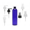 8 oz. Blue Cobalt 24-410 PET (BPA Free) Semi-Translucent Bullet Round Plastic Bottle-FM Sprayer or 2 cc LD Lotion Pump (King)