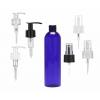 8 oz. Blue Cobalt 24-410 PET (BPA Free) Semi-Translucent Bullet Round Plastic Bottle- FM Sprayer or 1.2 CC LU Pump (King)