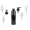 4 oz. Black Shiny 24-410 PET (BPA Free) Plastic Cylinder Round Bottle-LD Lotion Pump or FM Sprayer