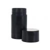 2.5 oz. Black Round Deodorant Twist-Up 45mm Other Plastic Bottle-Black Cap-Natural Cover-Bottom Fill