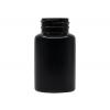 5 oz. Black 38-400 HDPE Round Plastic Packer Bottle-150 cc