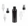 2 oz. Black 20-410 Round Bullet PET Opaque Plastic Bottle Gloss Finish-Treatment Pump or FM Sprayer-Stock