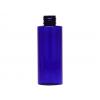 2 oz. Blue Cobalt 20-410 PET Semi-Transclucent Plastic Cylinder Round Bottle