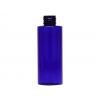 2 oz. Blue Cobalt 20-410 PET Semi-Translucent Plastic Cylinder Round Bottle