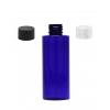 2 oz. Blue Cobalt 20-410 PET Semi-Translucent Plastic Cylinder Round Bottle-CT Cap