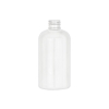 8 oz. White Boston Round 24-410 PET Opaque Shiny Plastic Bottle