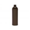 10 oz. Brown Dark 24-410 HDPE Bullet Round Opaque Plastic Bottle