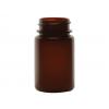 2 oz.  (60cc) Brown Packer 33-400 HDPE Round Plastic Bottle-Non Dispensing Cap
