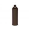 10 oz. Brown Dark 24-410 HDPE Bullet Round Opaque Plastic Bottle-FM Sprayer or Pump