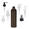 10 oz. Brown Dark 24-410 HDPE Bullet Round Opaque Plastic Bottle-FM Sprayer or 1.2cc LU Pump