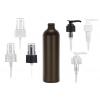 10 oz. Brown Dark 24-410 HDPE Bullet Round Opaque Plastic Bottle-FM Sprayer or 2cc LD Pump