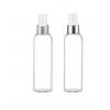 6 oz. Clear 24-410 PET (BPA Free) Plastic Bullet Bottle-Metal FM Sprayer