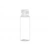 .5 oz. Clear 18-415 Round Cylinder (1/2 oz) PET Plastic Bottle-Blue Turquoise-White FM Sprayer