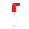 .5 oz. Clear 18-415 Round Cylinder (1/2 oz) PET Plastic Bottle-Red FM Sprayer-Ext