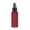 2 oz. Cranberry Bullet Round 24-410 Opaque HDPE Slightly Squeezable Plastic Bottle-FM Sprayer