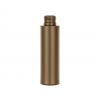 3.33 oz. (100 ml) Bronze HDPE Cylinder Round 24-410 Opaque Plastic Bottle