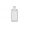 1 oz. Natural HDPE 20-410 Semi-Opaque Plastic Cylinder Round Bottle w/ FM Sprayer