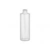 8 oz. Natural HDPE 24-410 Cylinder Round Semi-Opaque Squeezable Flamed Plastic Bottle-Dispensing Cap