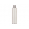 4 oz. Frosted Silver 24-410 PET (BPA Free) Plastic Semi-Translucent Cylinder Round Bottle (Surplus Item)