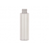 4 oz. Frosted Silver 24-410 PET (BPA Free) Plastic Semi-Translucent Cylinder Round Bottle (Surplus Item)