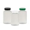 10 oz. Frosted Pearl (300 cc) 45-400 PET Round Plastic Packer Bottle-CT Cap