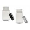 2 oz. Frosted Pearl Round (60 cc) 33-400 PET Round Plastic Packer Bottle-CT Cap