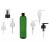 8 oz. Green 24-410 PET Semi-Translucent Bullet Round Plastic Bottle-Sprayer or Pump (Silgan)