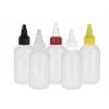 2 oz. Natural LDPE Opaque 20-410 Squeezable Plastic Boston Round Bottle-Twist Cap