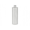 16 oz. Natural Cylinder Round 24-410 HDPE Semi-Opaque Flamed Plastic Bottle