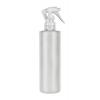 16 oz. Natural Cylinder Round 24-410 HDPE Semi-Opaque Flamed Plastic Bottle-Mini Trigger
