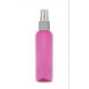 2 oz. Pink 20-410 Semi-Translucent PET (BPA Free) Plastic Round Bullet Bottle-FM Sprayer (Silgan)