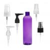 4 oz. Purple 20-410 PET (BPA Free) Plastic Bullet Round Bottle-Lotion Pump or FM Sprayer (Stock)