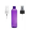 4 oz. Purple 20-410 PET (BPA Free) Plastic Bullet Round Bottle-FM Sprayer-KATA