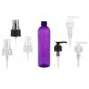 8 oz. Purple 24-410 PET (BPA Free) Semi-Translucent Bullet Round Plastic Bottle-FM Sprayer or 2cc LD Lotion Pump