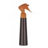 3.33 oz. (100 ml) Brown Dark HDPE Tapered Round 24-410 Opaque Plastic Bottle-Orange Mini Trigger
