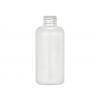 4 oz. White Boston Round 24-410 HDPE Opaque Plastic Bottle (Stock)