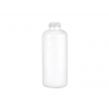 6 oz. White Pearl Tall Boston Round 24-400 HDPE Opaque Plastic Bottle-CT Cap