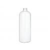 32 oz. White Bullet Round 28-410 HDPE Opaque Plastic Bottle (Stock)