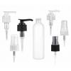 8 oz. White 24-410 Round Bullet PET (BPA Free) Opaque Gloss Finish Plastic Bottle-FM Sprayer or LD Lotion Pump