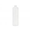 13.5 oz. White Cylinder Round Squeezable 24-410 HDPE Opaque Plastic Bottle-Rounded Shoulder-CT Cap