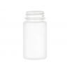 2.5 oz. (75 cc) White Packer 33-400 HDPE Round Plastic Bottle-Non Dispensing Cap