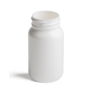 3.33 oz. (100 cc) White Packer 38-400 HDPE Round Plastic Bottle-Non Dispensing Cap
