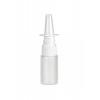 .5 oz. (1/2 oz) White 20-410 Cylinder Round HDPE Opaque Plastic Bottle-FM Nasal Sprayer
